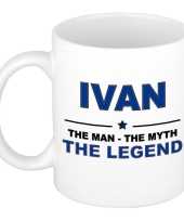 Ivan the man the myth the legend collega kado mokken bekers 300 ml trend