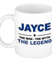 Jayce the man the myth the legend collega kado mokken bekers 300 ml trend