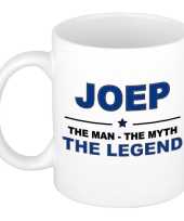 Joep the man the myth the legend collega kado mokken bekers 300 ml trend