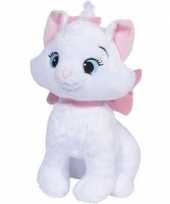 Katten poezen speelgoed artikelen disney marie kat poes knuffelbeest wit 18 cm trend