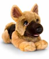 Keel toys pluche bruine herdershond honden knuffel 37 cm trend