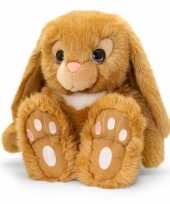 Keel toys pluche bruine konijnen knuffel 25 cm trend