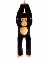 Keel toys pluche chimpansee apen knuffel zwart 50 cm trend