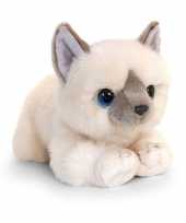 Keel toys pluche witte katten poes poezen knuffel 25 cm trend
