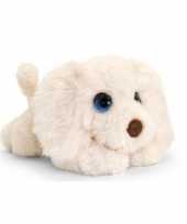 Keel toys pluche witte labradoodle honden knuffel 37 cm trend