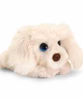 Keel toys pluche witte pup labradoodle honden knuffel 32 cm trend