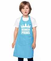Keukenprins keukenschort blauw jongens trend