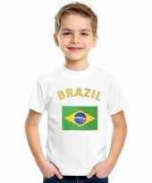 Kinder shirts met vlag van brazilie trend