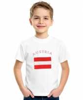 Kinder shirts met vlag van oostenrijk trend