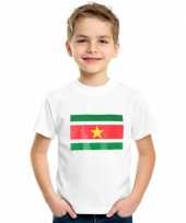 Kinder shirts met vlag van suriname trend