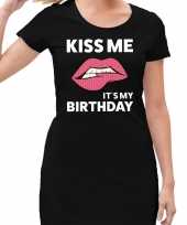 Kiss me it is my birthday jurkje zwart dames trend