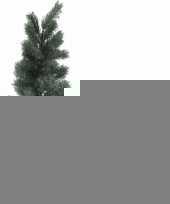 Kleine kerstboom groen in mand 60 cm trend