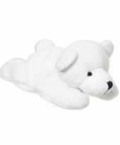 Kleine liggende ijsbeer knuffel 13 cm trend