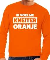Kneiter oranje koningsdag sweater heren trend