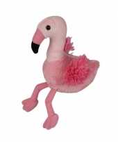 Knuffeldiertje flamingo 15 cm trend