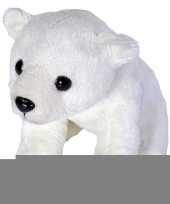 Knuffeldiertje ijsbeer pluche wit 15 cm trend