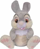 Konijnen speelgoed artikelen disneystampertje konijn knuffelbeest grijs 18 cm trend
