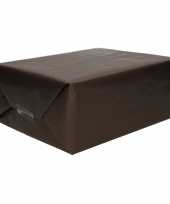 Kraft geschenkpapier zwart 70 x 200 cm trend
