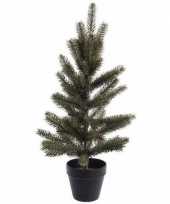 Kunst kerstboomp groen in pot 60 cm trend