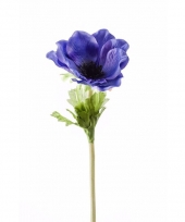 Kunstbloem anemoon blauw trend