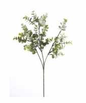 Kunstbloem eucalyptus groen grijs trend