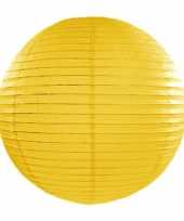 Lampion 35 cm geel trend