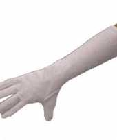 Lange handschoenen wit polyester trend