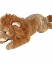 Leeuwen speelgoed artikelen leeuw knuffelbeest bruin 60 cm trend
