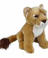 Leeuwinnen speelgoed artikelen leeuwin knuffelbeest bruin 28 cm trend