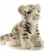 Levensechte pluche witte tijgers 18 cm trend