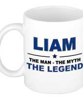 Liam the man the myth the legend collega kado mokken bekers 300 ml trend