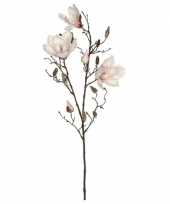 Licht roze magnolia beverboom kunsttak kunstplant 90 cm trend