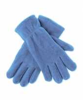 Lichtblauwe fleece handschoenen trend