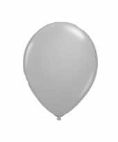Lichtgevende led ballon zilver 5 stuks trend