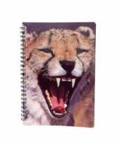 Luipaard notitieboek 3d 21cm trend