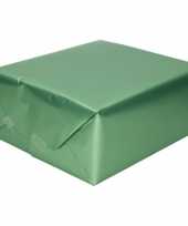 Luxe inpakpapier cadeaupapier jadegroen zijdeglans 150 x 70 cm trend