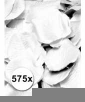 Luxe witte rozenblaadjes 575 stuks trend
