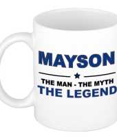 Mayson the man the myth the legend collega kado mokken bekers 300 ml trend