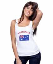 Mouwloos shirt met vlag australi print voor dames trend