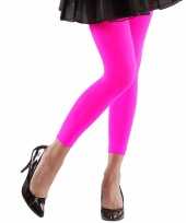Neon roze legging voor dames trend
