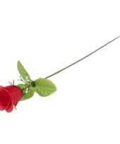 Nep roos rood 45 cm trend