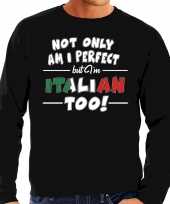 Not only perfect italian italie sweater zwart voor heren trend