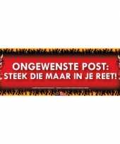 Ongewenste post steek die maar in je reet sticky devil sticker trend