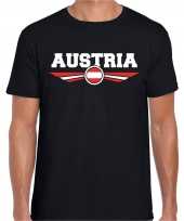 Oostenrijk austria landen t-shirt zwart heren trend