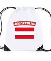 Oostenrijk nylon rugzak wit met oostenrijkse vlag trend