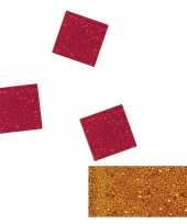 Oranje glitter mozaiek steentjes 205 st trend