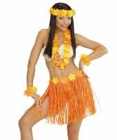 Oranje hawaii verkleedset voor dames trend