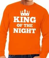 Oranje king of the night sweater heren trend