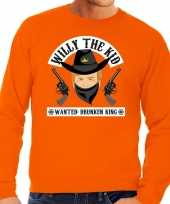 Oranje koningsdag willy the kid sweater heren trend