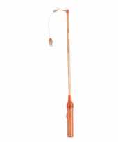 Oranje lampionstokje 50 cm met licht trend